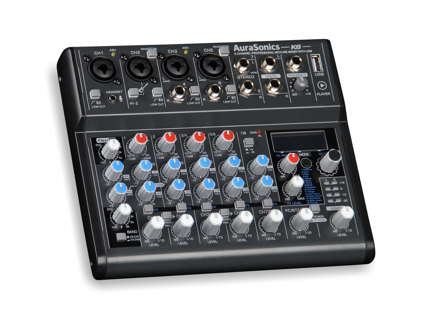 AuraSonics K8 компактный микшерный пульт в Тольятти