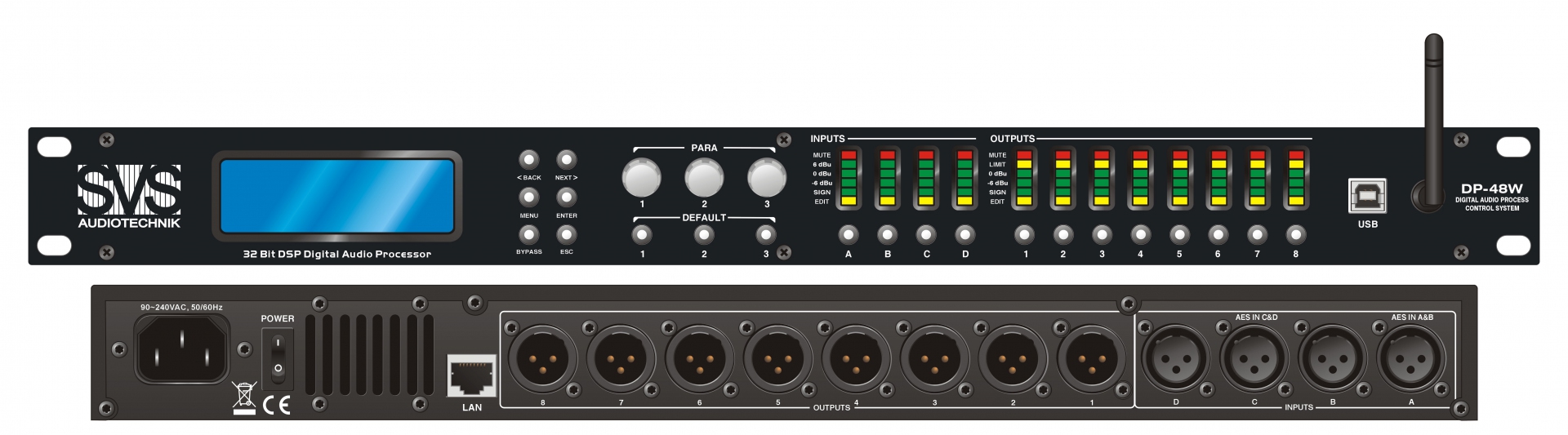 SVS Audiotechnik DP-48W Цифровой процессор: 4 входа 8 выходов в Тольятти