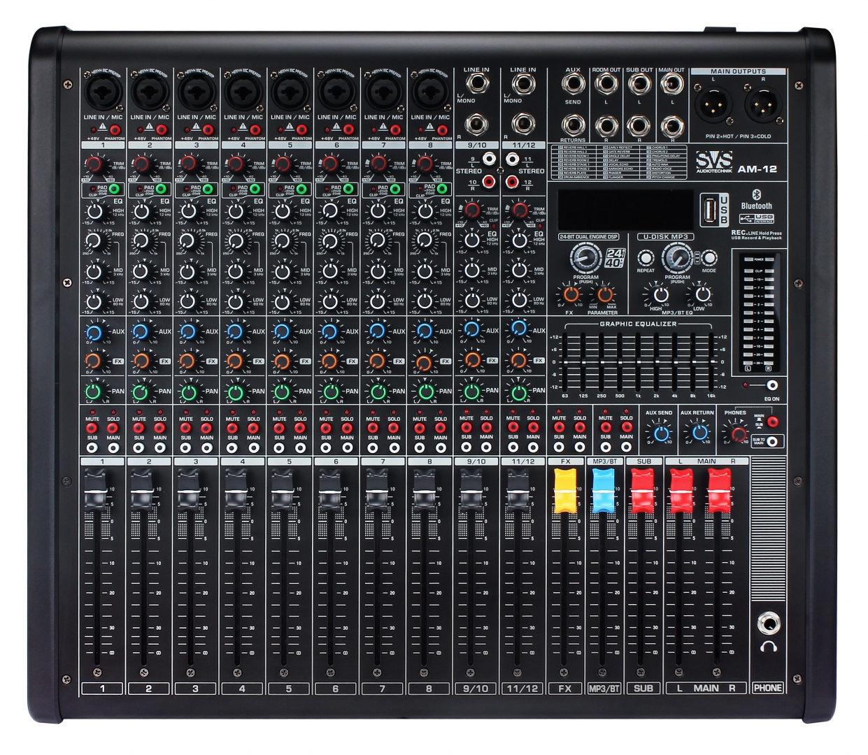 SVS Audiotechnik mixers AM-12 Микшерный пульт аналоговый, 12-канальный в Тольятти