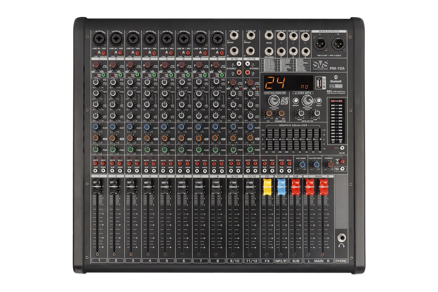SVS Audiotechnik mixers PM-12A Активный аналоговый микшерный пульт, 12-канальный в Тольятти